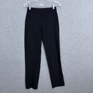 Lululemon Women's Size 0 Black On The Move Ponte Pant Straight Leg Zip Pockets